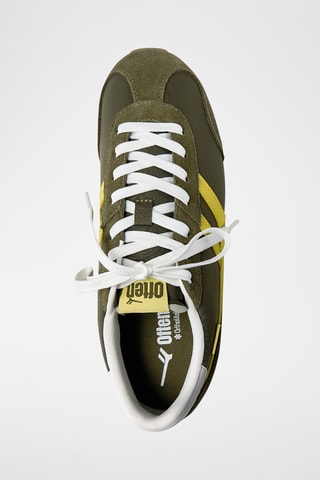 Leren Sneakers - Donkergroen