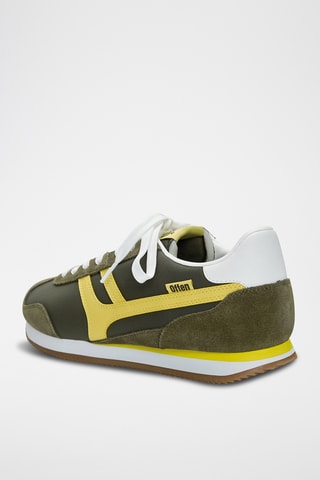 Leren Sneakers - Donkergroen