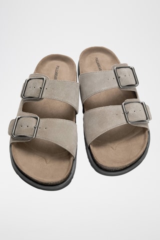 Mules en nubuck - Ecru