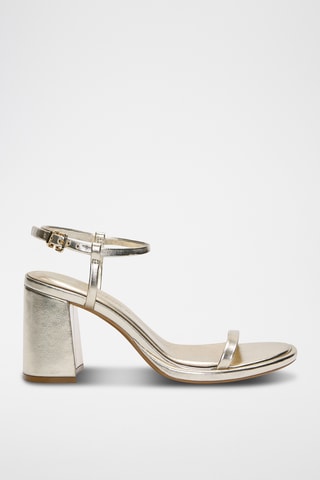 Sandalen met Hak - Zilverkleurig