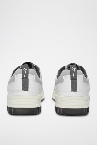 Leren Sneakers - Wit en Donkergrijs