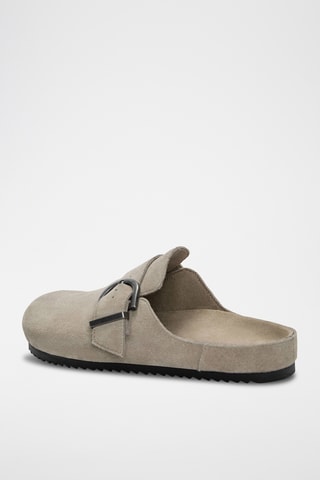 Sabots en nubuck - Taupe