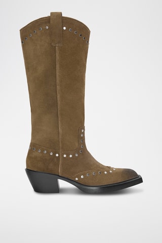 Nubuck Laarzen - Kaki