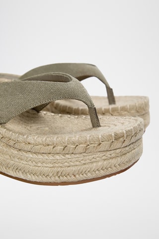 Platform Sandalen - Olijfgroen