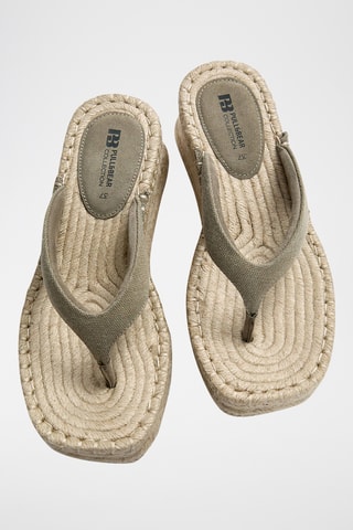 Platform Sandalen - Olijfgroen