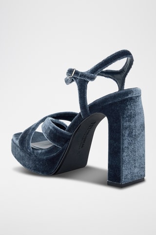 Sandalen met Hak - Marineblauw