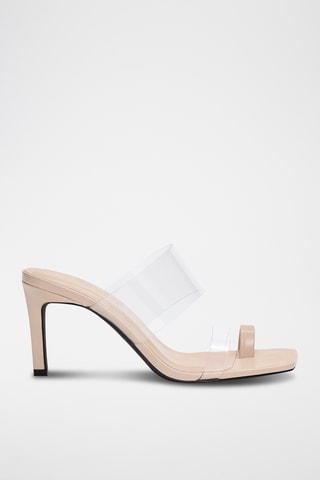 Sandalen met Hak - Beige en Wit