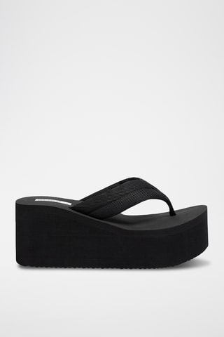 Muiltjes met Sleehak - Zwart