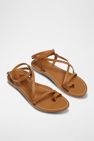 Leren Sandalen - Bruin