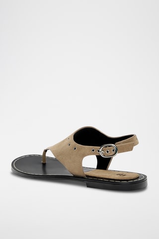 Sandales en nubuck - Beige