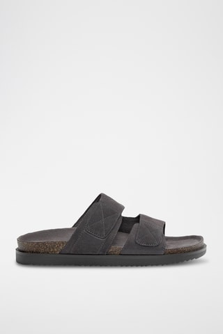 Nubuck Muiltjes - Donkergrijs