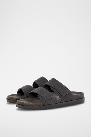 Nubuck Muiltjes - Donkergrijs