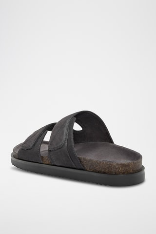 Nubuck Muiltjes - Donkergrijs