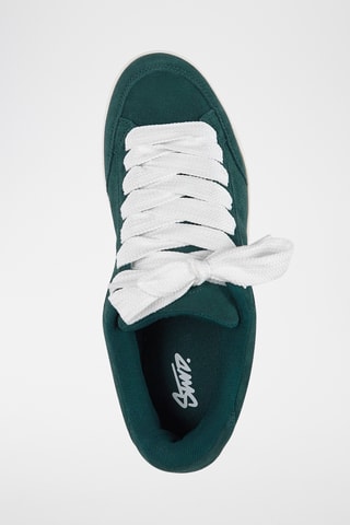 Baskets en nubuck - Vert foncé