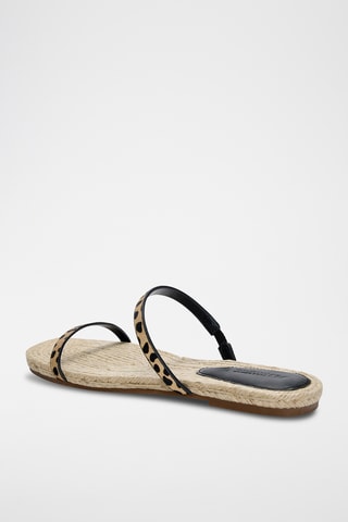 Mules en cuir - Noir