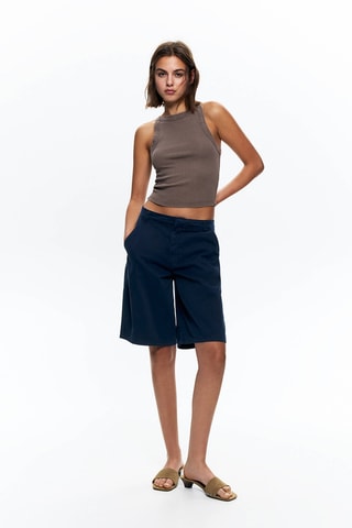 Mules à talons en nubuck - Camel