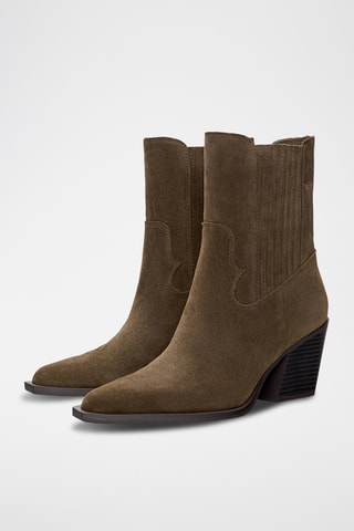 Bottines Chelsea en nubuck - Marron