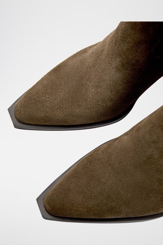 Bottines Chelsea en nubuck - Marron