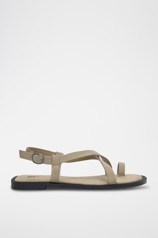 Sandales en nubuck - Beige