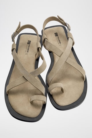 Sandales en nubuck - Beige