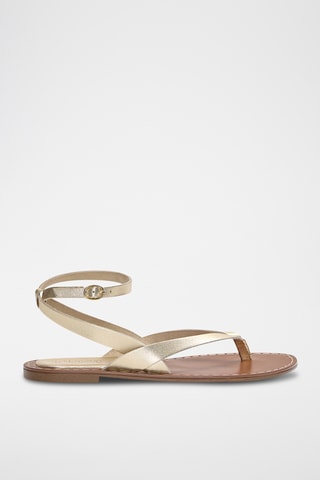 Sandales en cuir - Doré