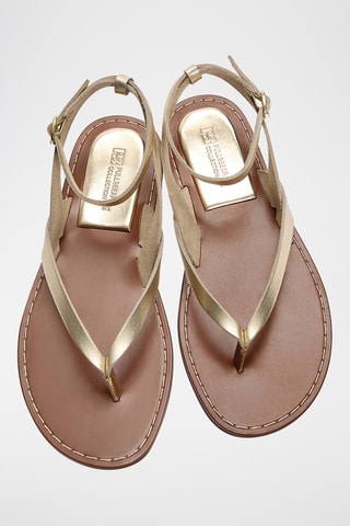 Sandales en cuir - Doré