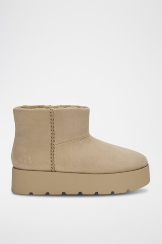 Bottines fourrées - Ecru