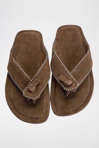 Sandales en nubuck - Marron