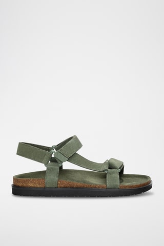 Nubuck Sandalen - Kaki