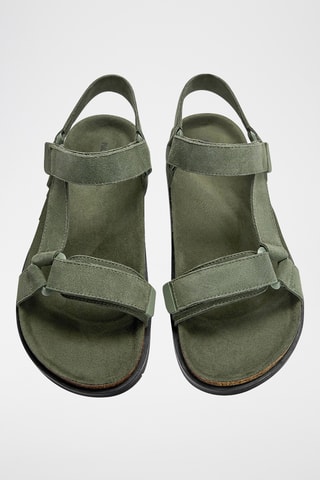 Nubuck Sandalen - Kaki