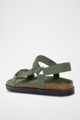 Nubuck Sandalen - Kaki