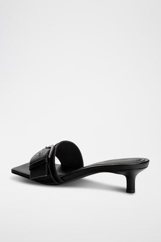 Mules à talons - Noir