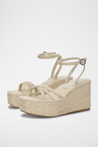 Sandales compensées - Beige