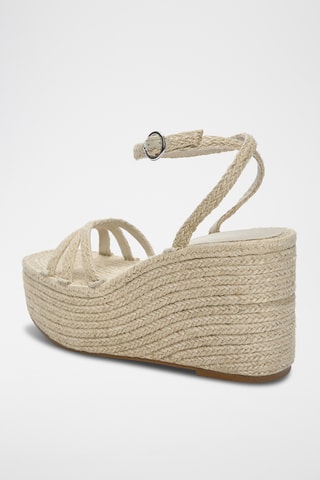 Sandales compensées - Beige