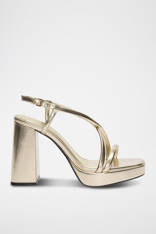 Sandalen met Hak - Goudkleurig