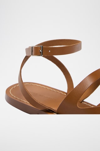 Sandales en cuir - Marron