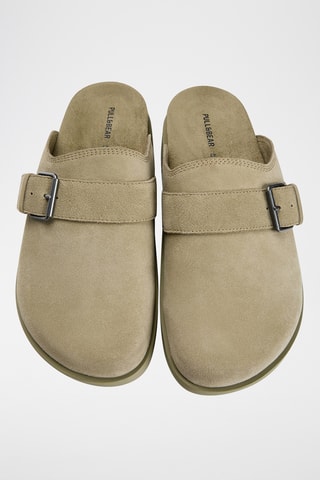 Nubuck Clogs - Ecru