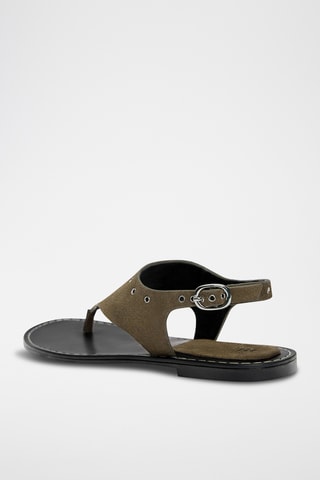 Sandales en nubuck - Kaki