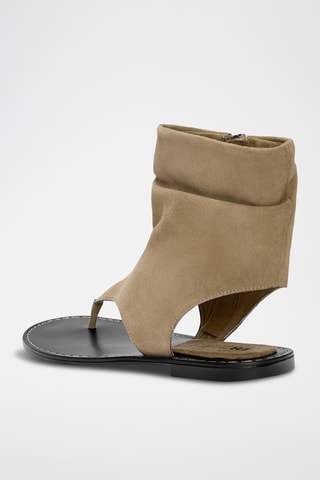 Nubuck Sandalen - Beige