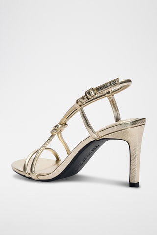 Sandales à talons - Doré