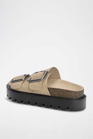 Mules plateformes - Beige