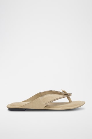 Nubuck Sandalen - Beige