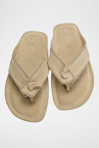 Nubuck Sandalen - Beige