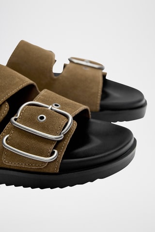 Nubuck Muiltjes - Bruin