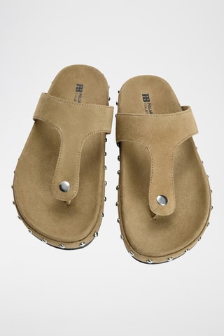 Leren Sandalen - Beige