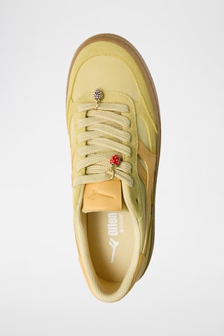 Nubuck Platform Sneakers - Geel