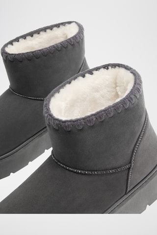 Bottines fourrées - Gris