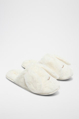 Gevoerde Pantoffels - Wit