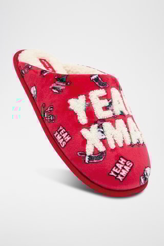 Gevoerde Pantoffels - Rood
