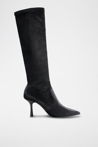 Bottes en velours - Noir